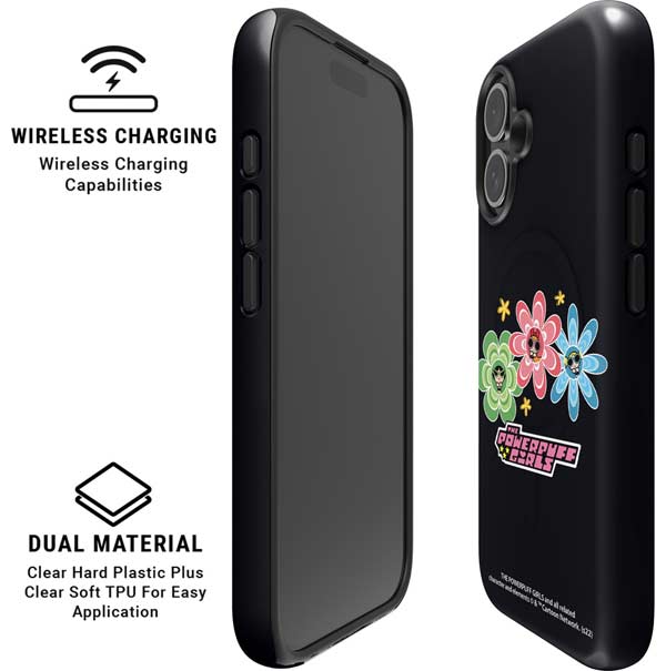 Cartoon Network Powerpuff Girls Flowers iPhone 16 Magsafe Impact Case
