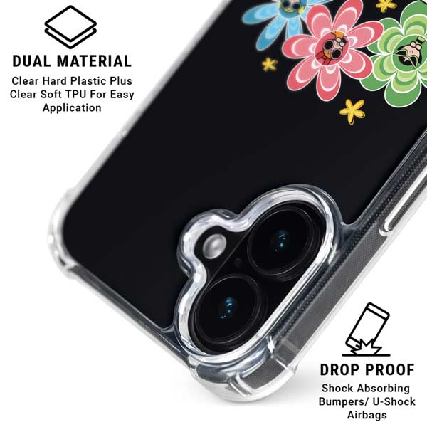 Cartoon Network Powerpuff Girls Flowers iPhone 17 Clear Case