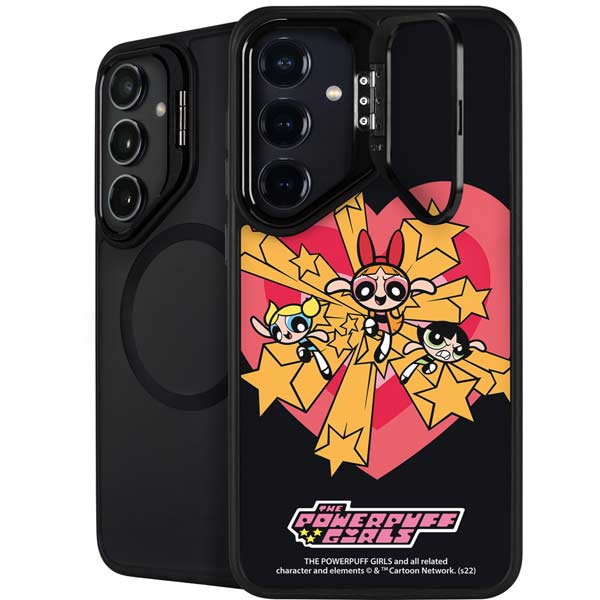 Cartoon Network Powerpuff Girls Gold Stars Galaxy S26 Plus Kickstand Case