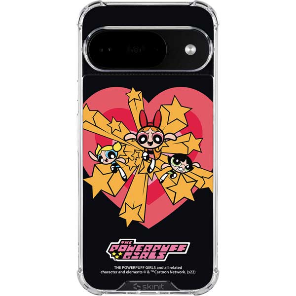 Cartoon Network Powerpuff Girls Gold Stars Google Pixel 10 Clear Case