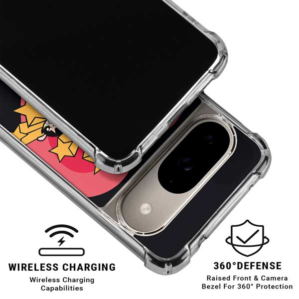 Cartoon Network Powerpuff Girls Gold Stars Google Pixel 10 Clear Case