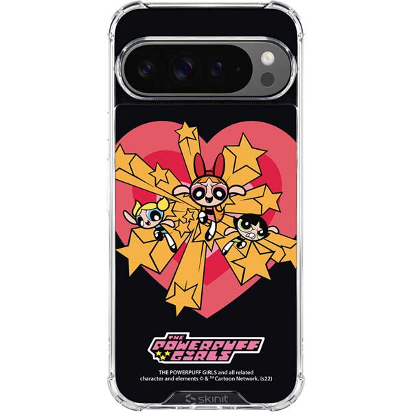 Cartoon Network Powerpuff Girls Gold Stars Google Pixel 10 Pro XL Clear Case