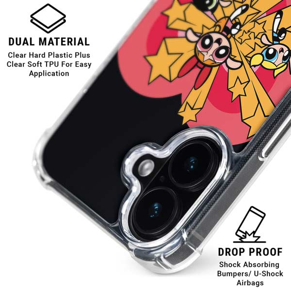 Cartoon Network Powerpuff Girls Gold Stars iPhone 17 MagSafe Case