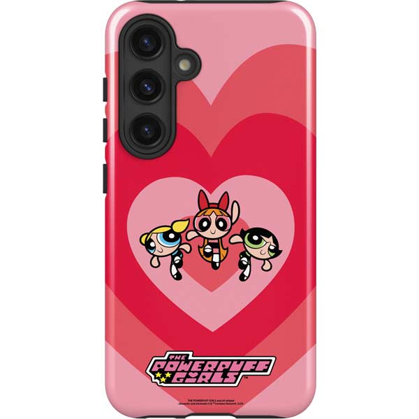 Cartoon Network Powerpuff Girls Hearts Galaxy S25 Plus Impact Case