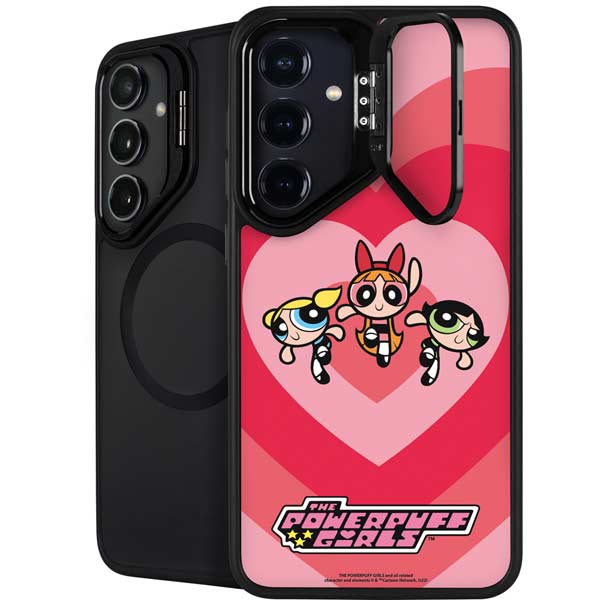 Cartoon Network Powerpuff Girls Hearts Galaxy S25 Plus Kickstand Case