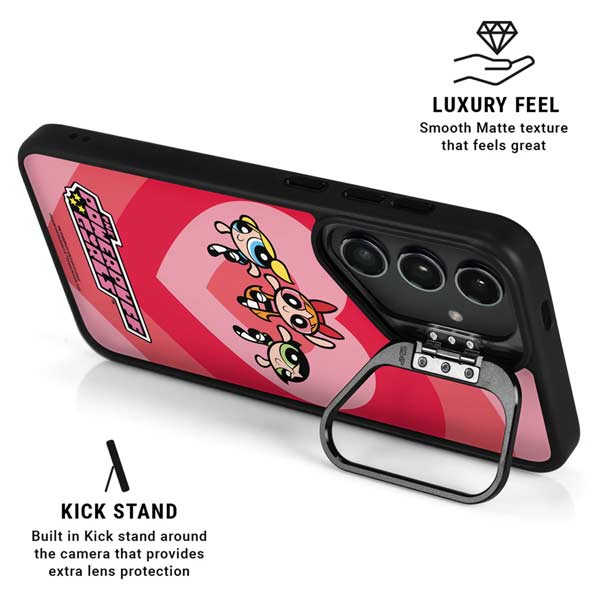 Cartoon Network Powerpuff Girls Hearts Galaxy S25 Plus Kickstand Case