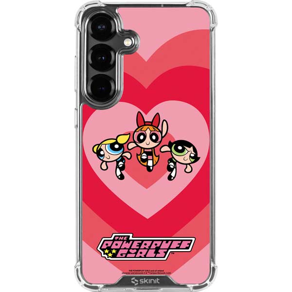 Cartoon Network Powerpuff Girls Hearts Galaxy S26 Plus Clear Case