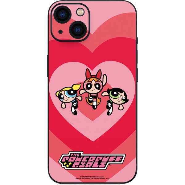Cartoon Network Powerpuff Girls Hearts iPhone 15 Skin