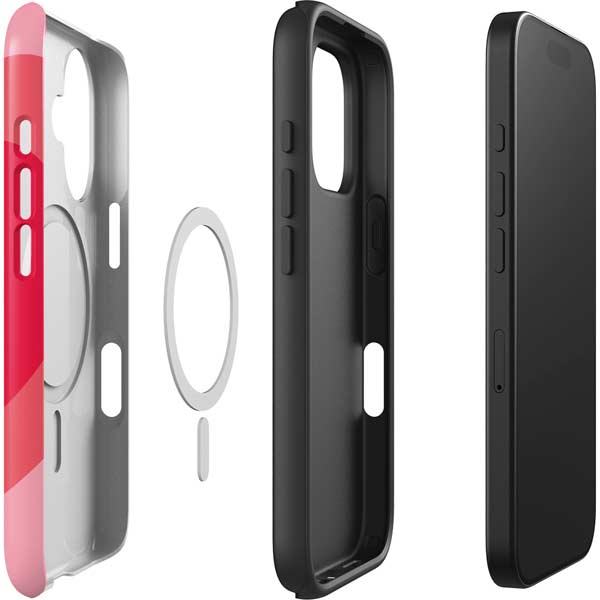 Cartoon Network Powerpuff Girls Hearts iPhone 16 Magsafe Impact Case