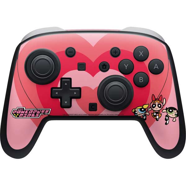 Cartoon Network Powerpuff Girls Hearts Nintendo Switch 2 (2025) Pro Controller Skin