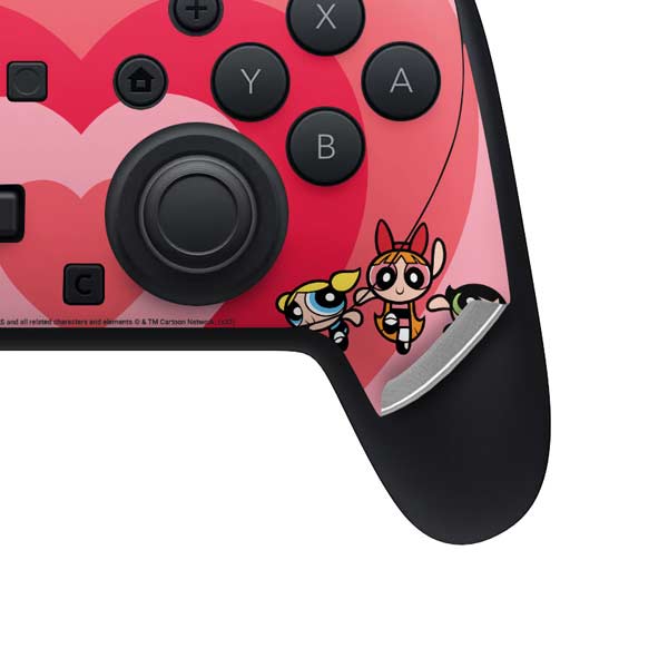 Cartoon Network Powerpuff Girls Hearts Nintendo Switch 2 (2025) Pro Controller Skin