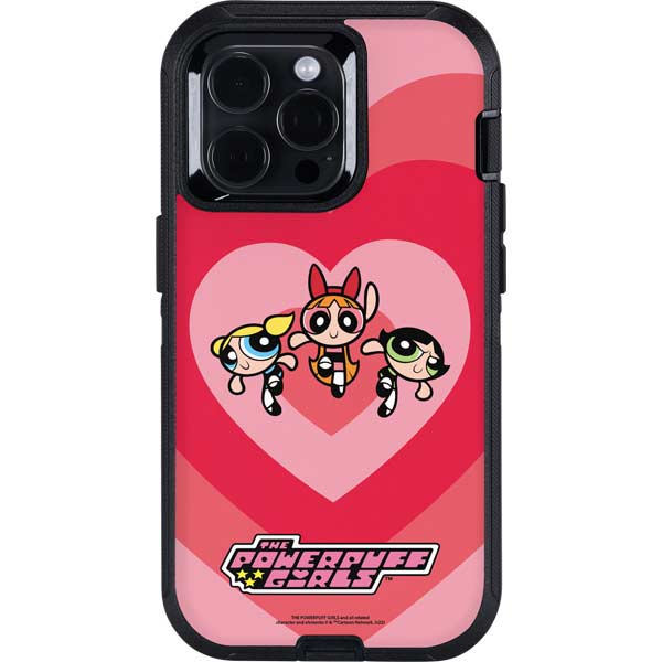 Cartoon Network Powerpuff Girls Hearts Otterbox Defender iPhone Skin