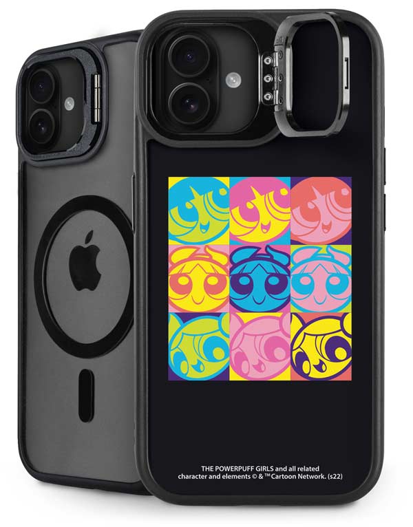 Cartoon Network Powerpuff Girls Neon iPhone 16 Kickstand Case