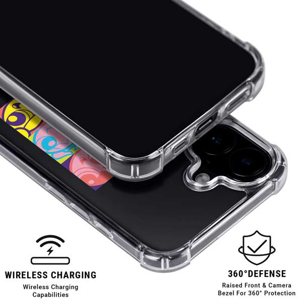 Cartoon Network Powerpuff Girls Neon iPhone 17 Clear Case