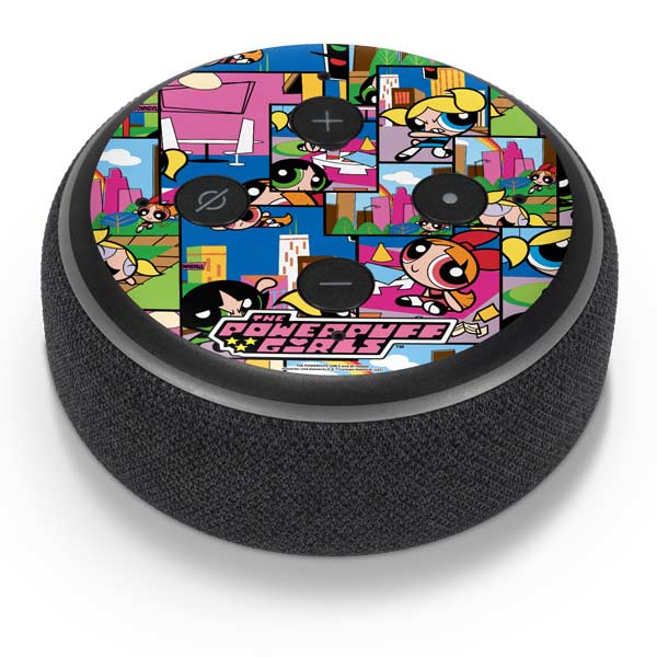 Cartoon Network Powerpuff Girls Patches Amazon Echo Dot Skin