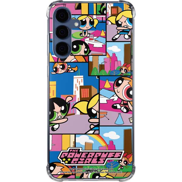 Cartoon Network Powerpuff Girls Patches Galaxy A35 5G Clear Case