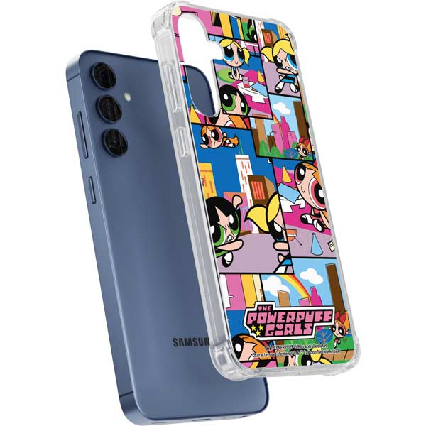 Cartoon Network Powerpuff Girls Patches Galaxy A35 5G Clear Case