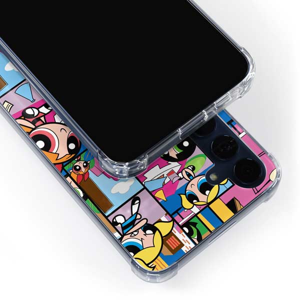 Cartoon Network Powerpuff Girls Patches Galaxy A35 5G Clear Case