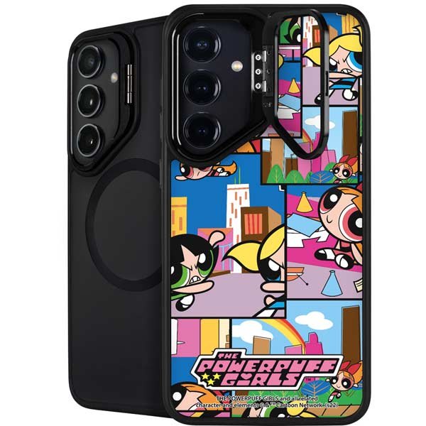 Cartoon Network Powerpuff Girls Patches Galaxy S25 Plus Kickstand Case