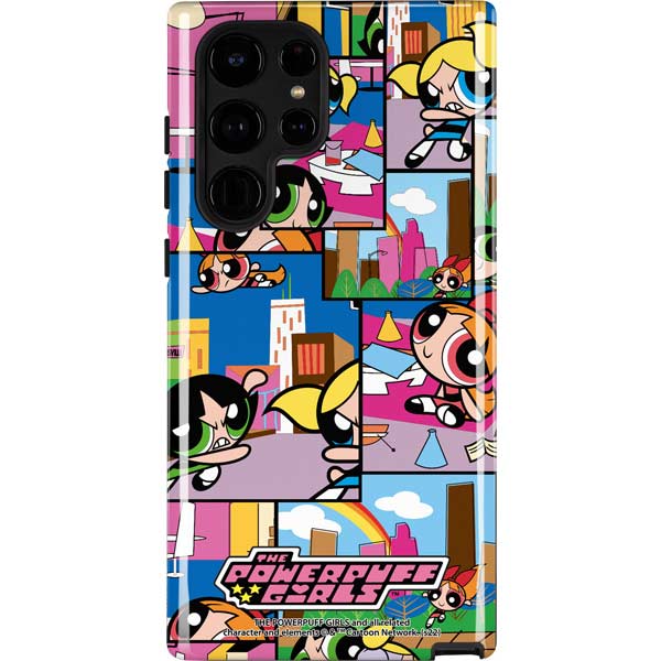Cartoon Network Powerpuff Girls Patches Galaxy S25 Ultra Impact Case