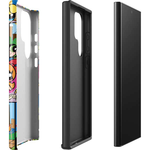Cartoon Network Powerpuff Girls Patches Galaxy S25 Ultra Impact Case