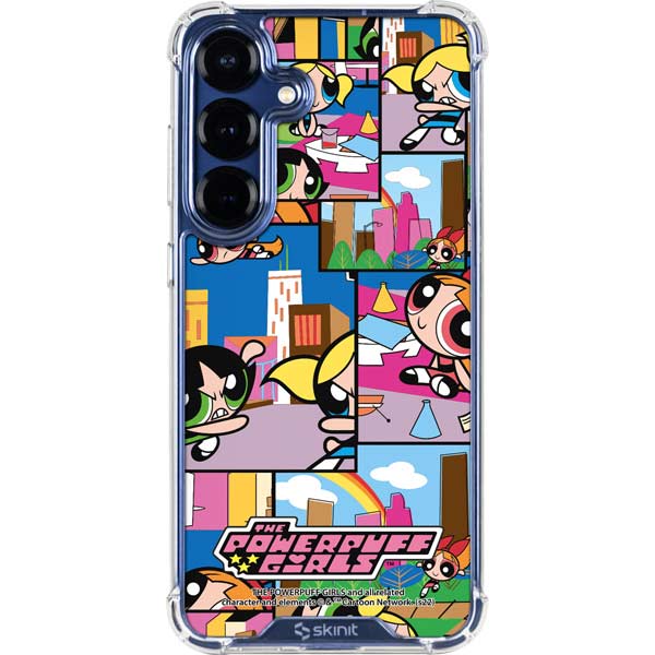 Cartoon Network Powerpuff Girls Patches Galaxy S25 Plus Clear Case