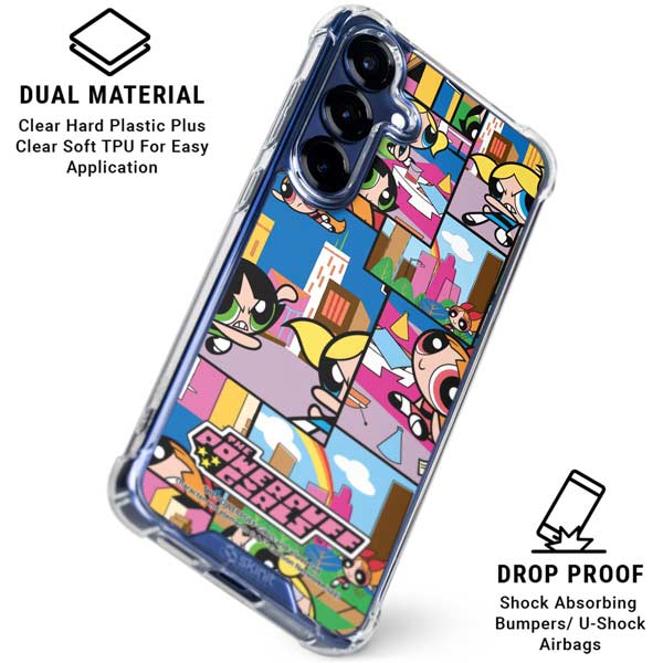 Cartoon Network Powerpuff Girls Patches Galaxy S25 Plus Clear Case