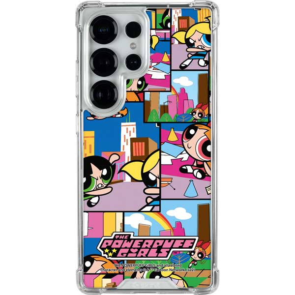 Cartoon Network Powerpuff Girls Patches Galaxy S25 Ultra Clear Case