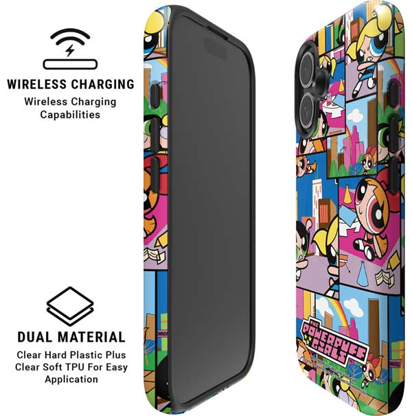 Cartoon Network Powerpuff Girls Patches iPhone 16 Magsafe Impact Case