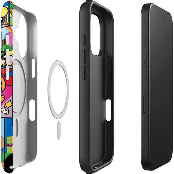Cartoon Network Powerpuff Girls Patches iPhone 16 Plus Magsafe Impact Case