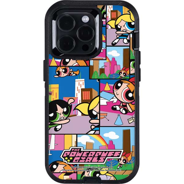 Cartoon Network Powerpuff Girls Patches Otterbox Defender iPhone Skin
