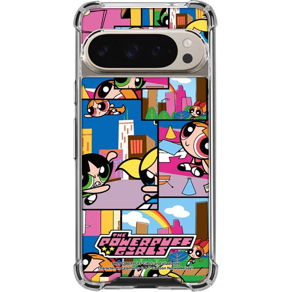 Cartoon Network Powerpuff Girls Patches Pixel 9 Pro XL Clear Case