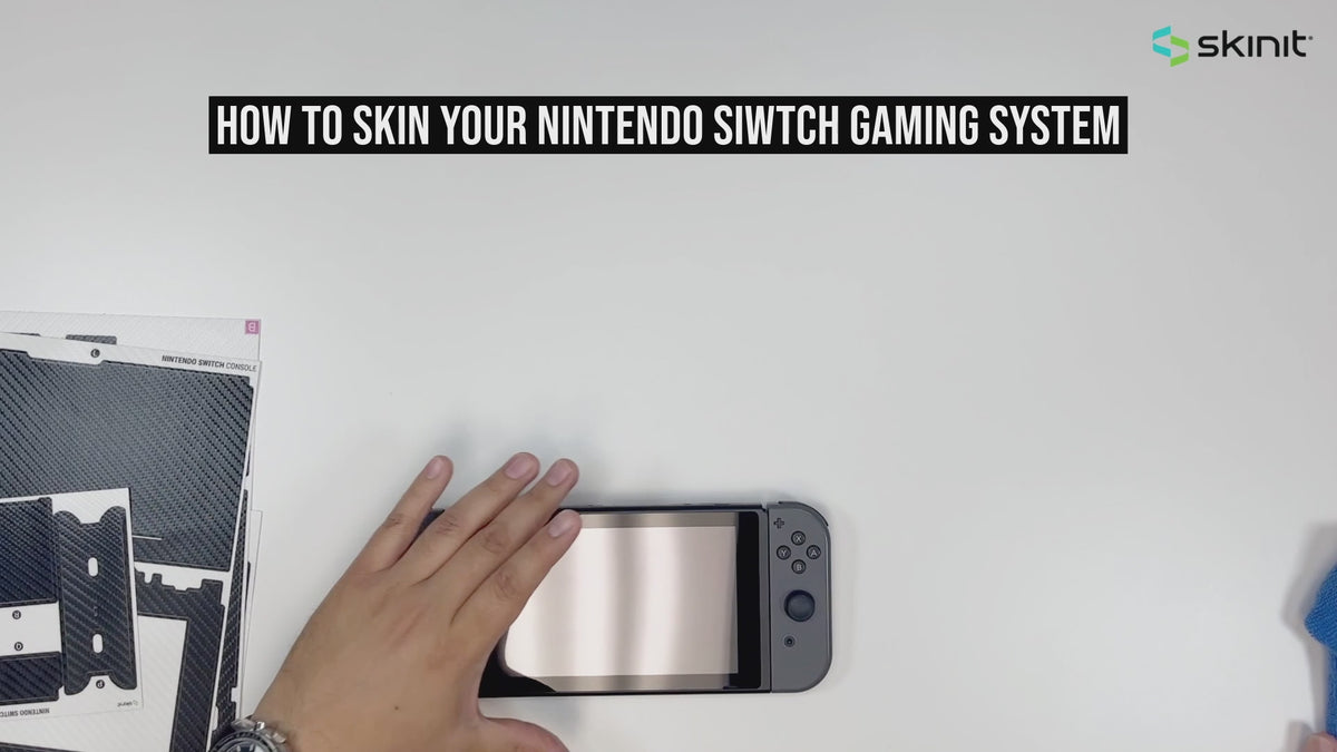 Load video: MLB Los Angeles Dodgers - Solid Distressed Nintendo Switch OLED (2021) Skin