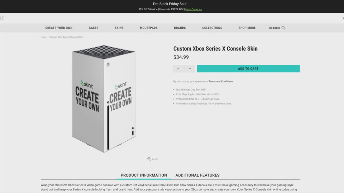 Load video: Custom Xbox Series X Console Skin