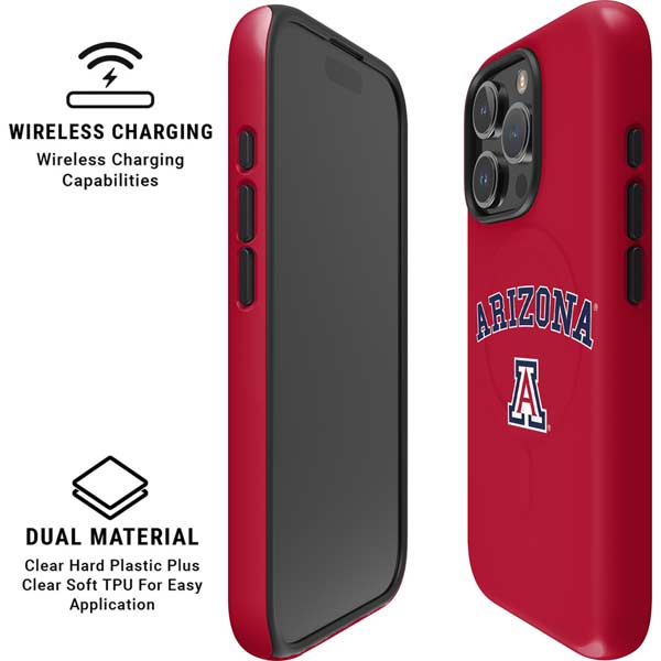 University of Arizona Primary Logo Red iPhone 16 Pro Magsafe Impact Case