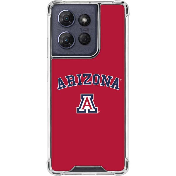 University of Arizona Primary Logo Red Moto G Power 5G (2025) Clear Case