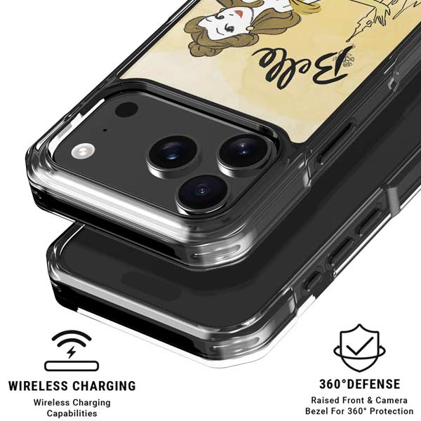 Disney Princess Belle Art iPhone 17 Pro Clear Case
