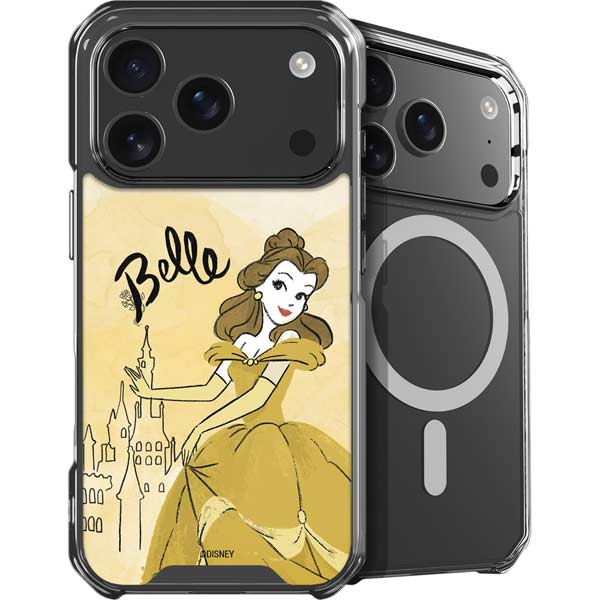 Disney Parks iPhone 17 Pro Max ケース Disney Princess Belle Art iPhone 17 Pro Max MagSafe Case | Skinit