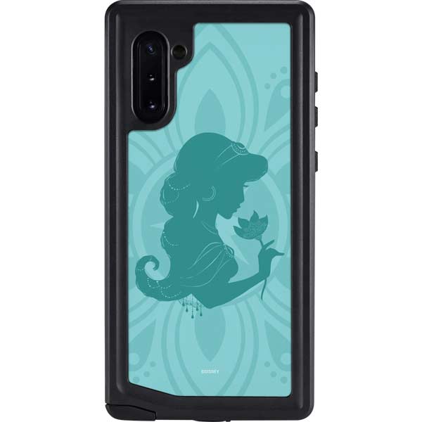 Disney Aladdin Princess Jasmine Silhouette Flower Galaxy Cases