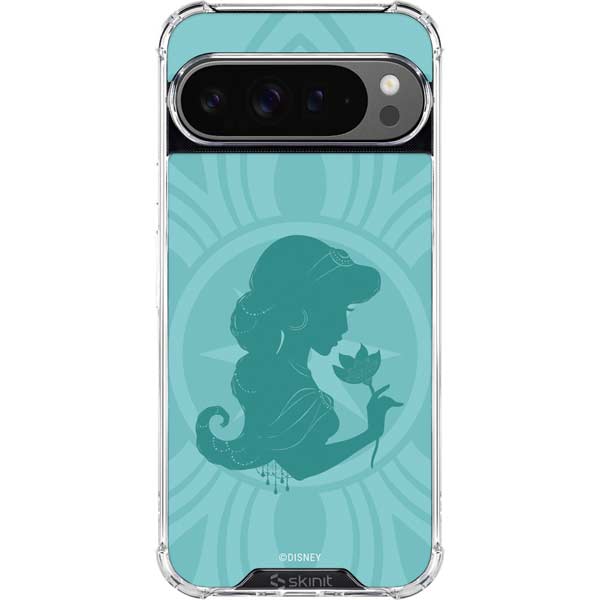 Disney Aladdin Princess Jasmine Silhouette Flower Google Pixel 10 Pro Clear Case