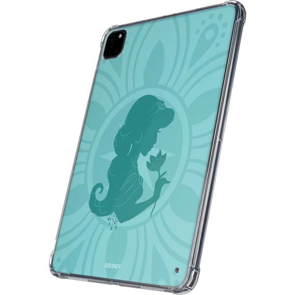 Disney Aladdin Princess Jasmine Silhouette Flower iPad Pro 11in (2024) Clear Case