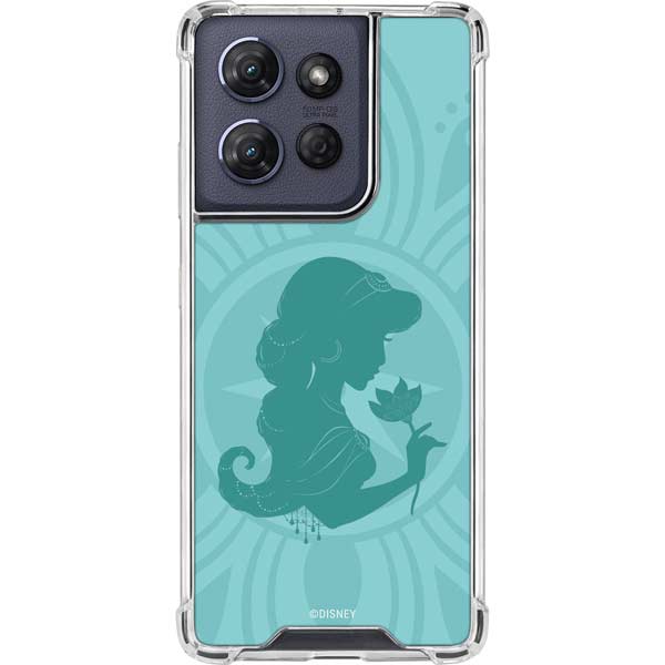 Disney Aladdin Princess Jasmine Silhouette Flower Moto G 5G (2025) Clear Case
