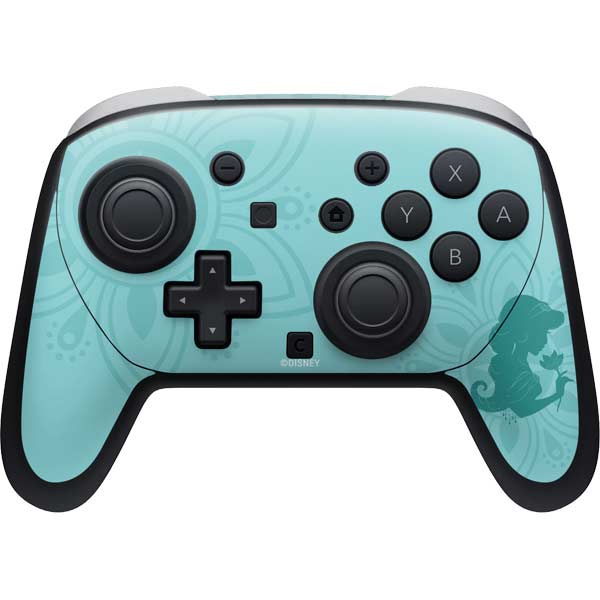 Disney Aladdin Princess Jasmine Silhouette Flower Nintendo Switch 2 (2025) Pro Controller Skin