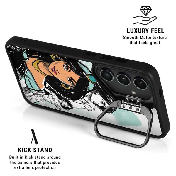 Disney Princess Jasmine Sketch Galaxy S26 Plus Kickstand Case
