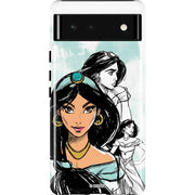 Disney Princess Jasmine Sketch Pixel Cases