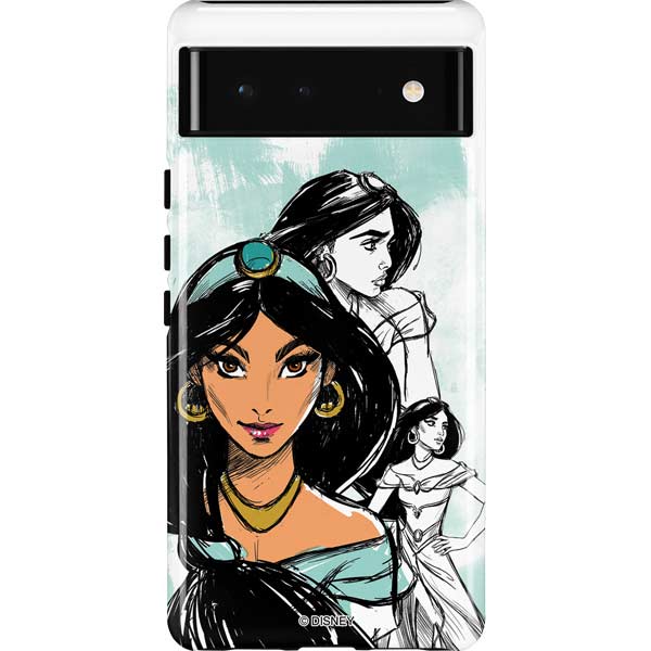 Disney Princess Jasmine Sketch Pixel Cases