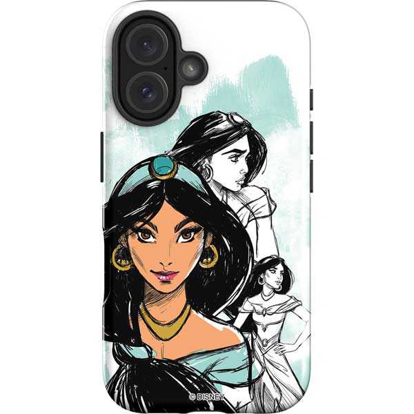 Disney Princess Jasmine Sketch iPhone 17 Impact Case