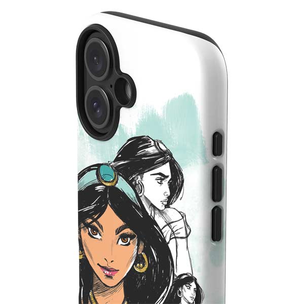 Disney Princess Jasmine Sketch iPhone 17 Impact Case