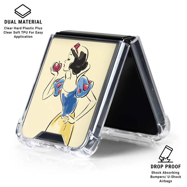 Disney Princess Snow White Art Galaxy Z Flip7 Clear Case