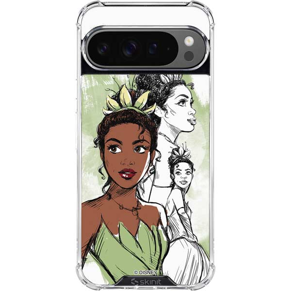 Disney Princess Tiana Sketch Google Pixel 10 Pro Clear Case